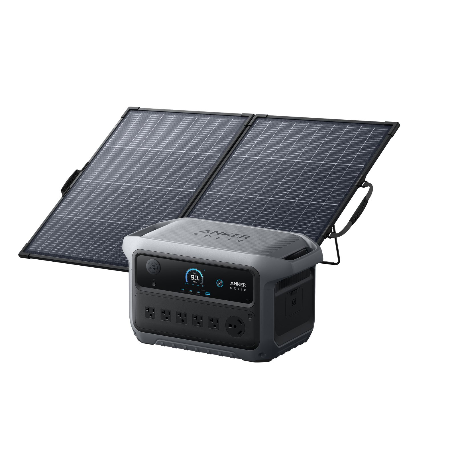 Anker SOLIX C2000 Gen 2 with 200W bifacial portable solar panel