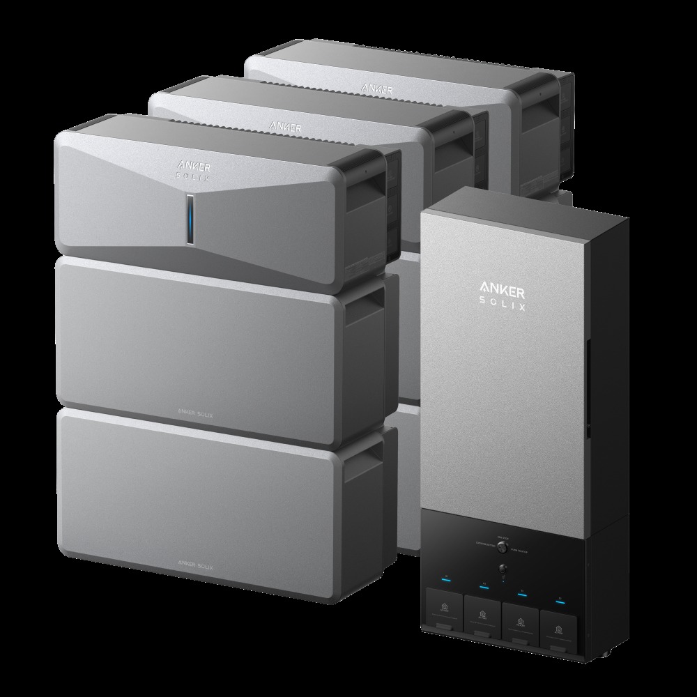 3 full stacks: 3× Power Modules + 15× B6000 batteries (~92.16 kWh)